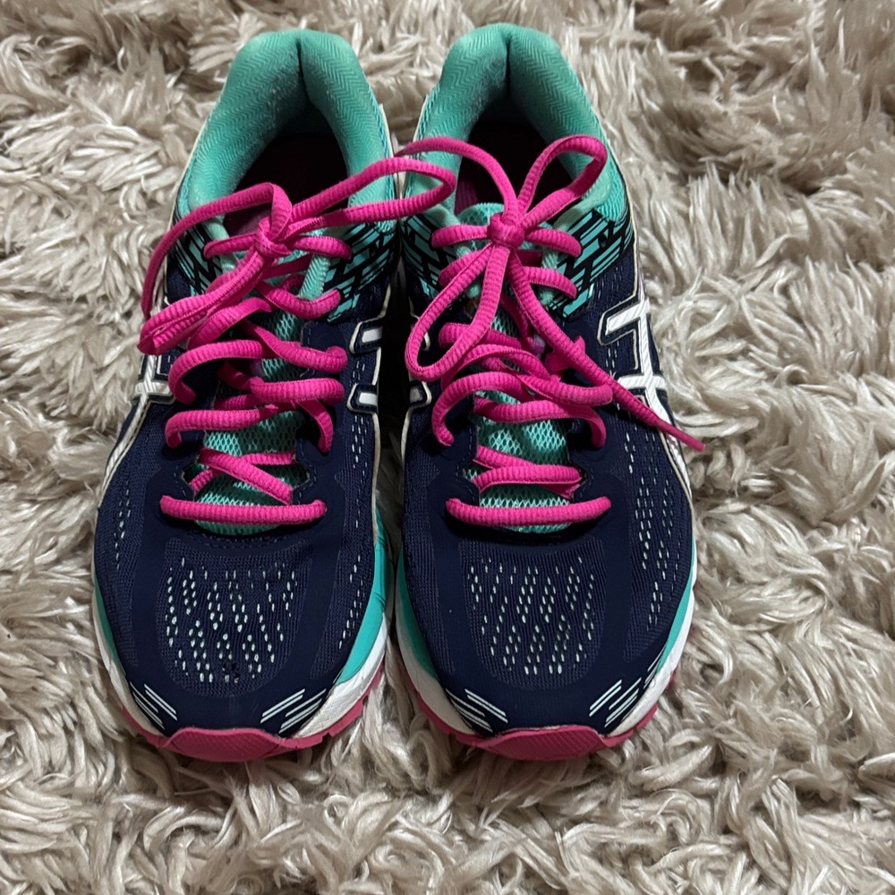 Asics Women's Athletic Shoes - Navy and Pink